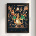 Charizard Ramen Series poster with Charizard eating ramen in neon-lit dark Japanese alley